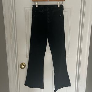 Women’s black American Eagle high rise flare jeans